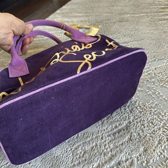 Victoria’s Secret Tote make up Bag purple and gold new with tags - Picture 6 of 9